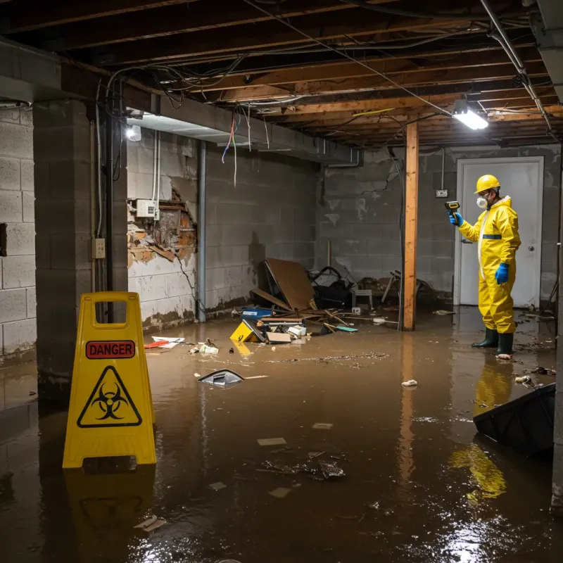 Flooded Basement Electrical Hazard in Williamstown, VT Property